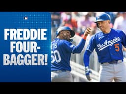 Freddie Freeman hits the Dodgers' 4th home run of the game! 😳 | MLB Highlights