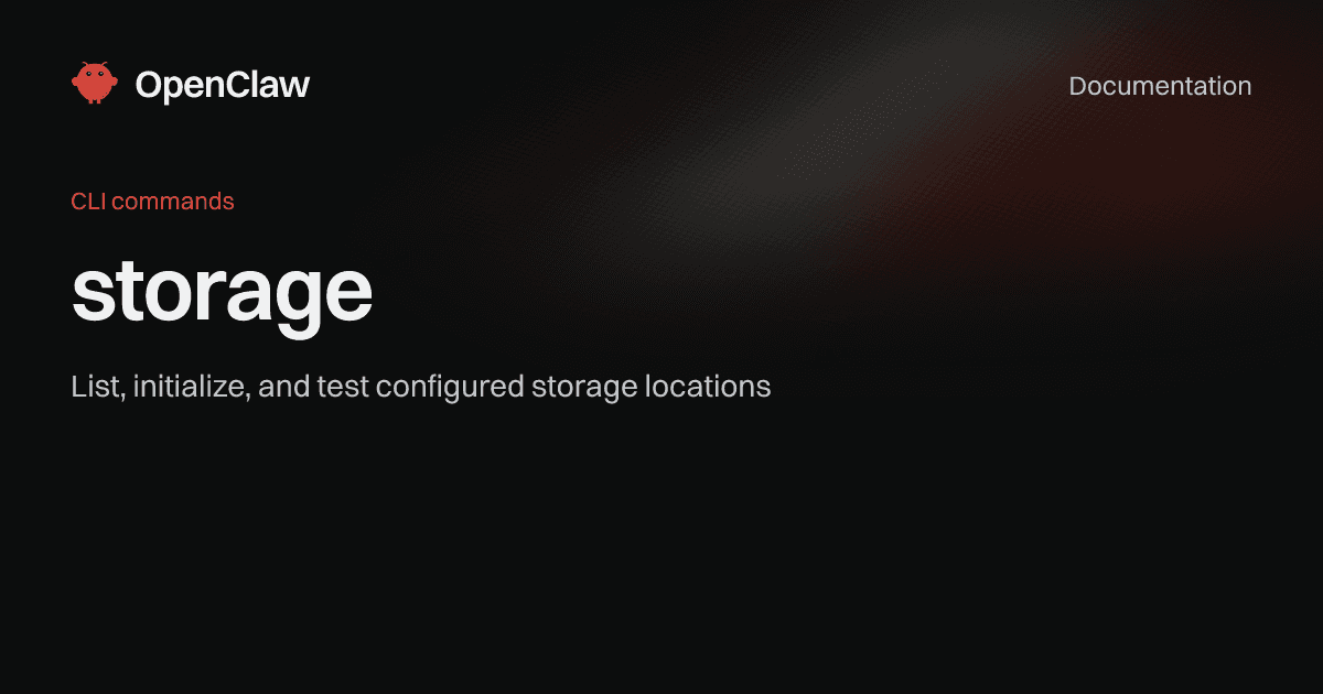 storage