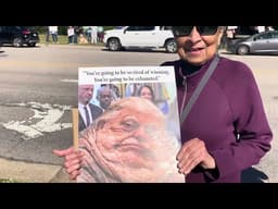 Reading Protest Signs I Saw At The No Kings Rally in Cary NC