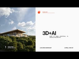 3D + AI Workflow | How To Make Emotional Architectural Images In Under 1 Hour