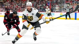 McNabb hit in face with puck, leaves Game 2 of Cup Final for Golden Knights