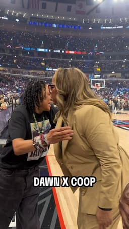 @WNBA: We love to see it 🤗

Dawn Staley and Cynthia Cooper share a few words court side!

#WNBAAllStar2026 ...