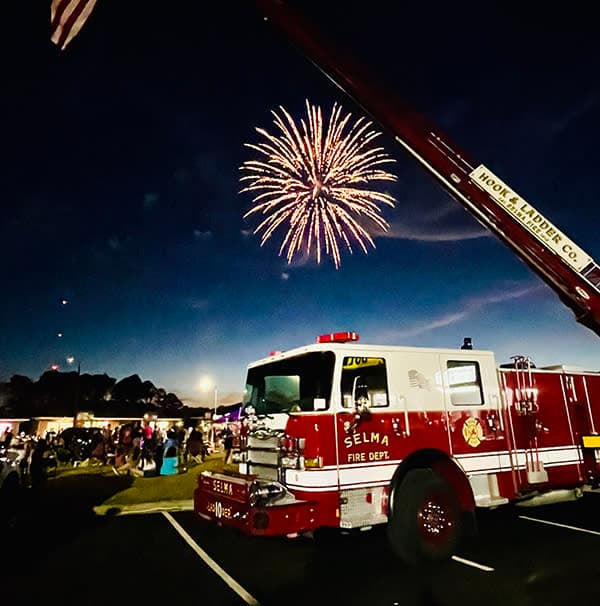 Downtown Selma Fireworks