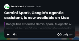 Gemini Spark, Google's agentic assistant, is now...