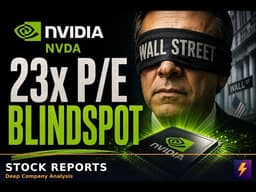 **Why NVDA at 23x P/E is Wall Street's Biggest Blindspot**