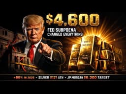 Gold Hit $4,600/oz — The Fed Subpoena That Changed Everything