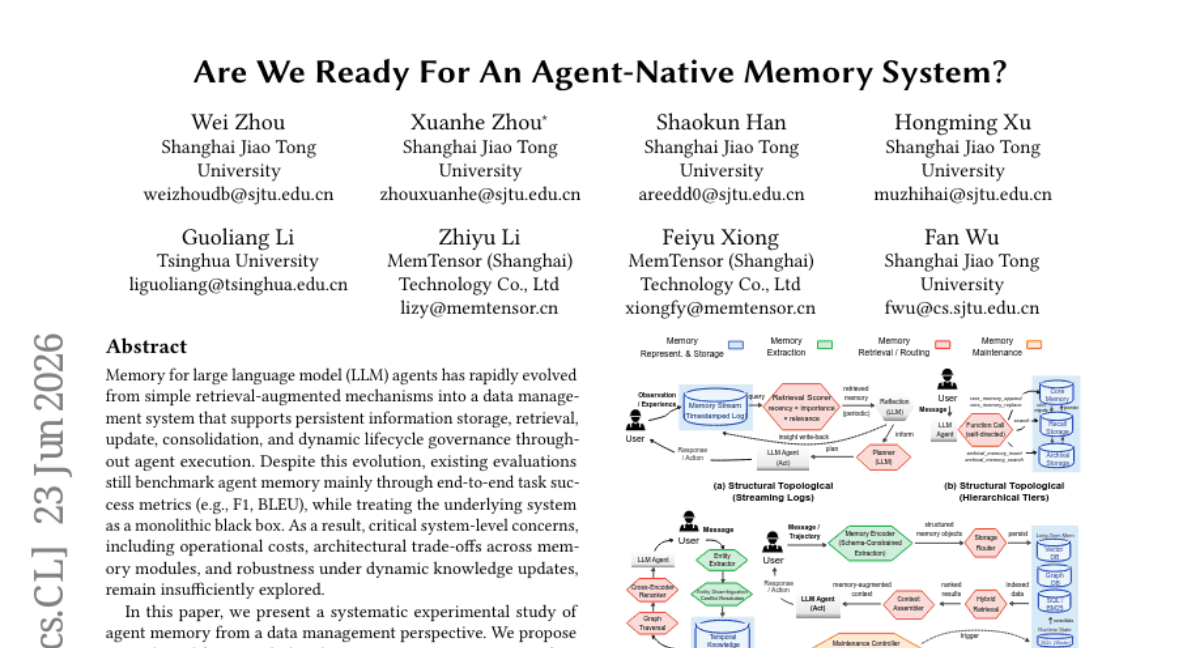 Are We Ready For An Agent-Native Memory System?