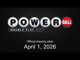 Powerball Double Play drawing for April 1, 2026