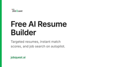 JobQuest: Free AI Resume Builder