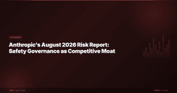 Anthropic's August 2026 Risk Report: Safety Governance as Competitive Moat - FourWeekMBA