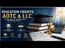US Taxation : Education Tax Credits : AOTC vs LLC, Eligibility, Calculation & Tax Savings Strategies