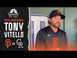 Manager Tony Vitello evaluates Giants' bullpen after late collapse vs. Rockies | NBC Sports Bay Area