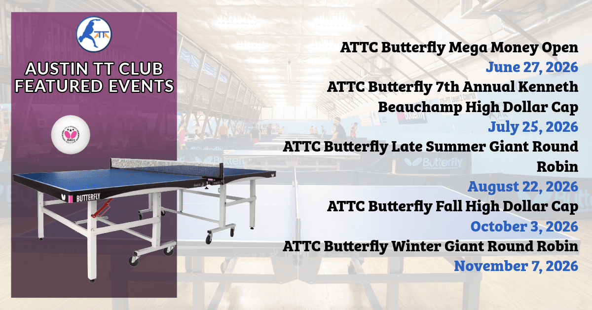 Austin Table Tennis Club Elevates 2026 Competitive ...
