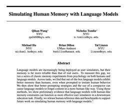 @MimansaJ reposted: New paper! LLM memory keeps improving, but this makes them *worse* as user sims....