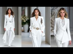 Michael Kors Spring 2026 Runway Highlights | Crisp White & Metallic Jet-Set Glam