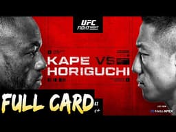 UFC Vegas 119 Predictions Kape vs Horiguchi 2 Full Card Betting Breakdown