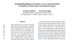 TauIndianBankBench: Procedure-Aware, Action-Oriented Evaluation of Tool-Using Conversational Agents