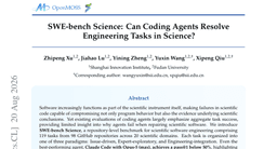 SWE-bench Science: Can Coding Agents Resolve Engineering Tasks in Science?