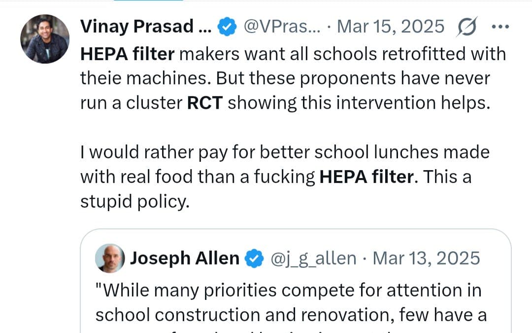 A cluster randomized trial of HEPA filters is strikingly negative