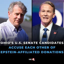 Brown and Husted trade accusations over Epstein ties