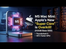 M5 Mac Mini Leaks: Apple’s New “Super Core” is Overkill! (512GB Base SSD)
