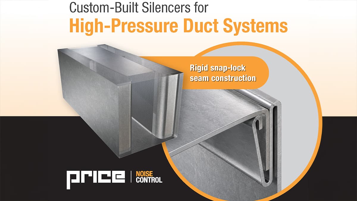 Custom silencers for high-pressure duct systems