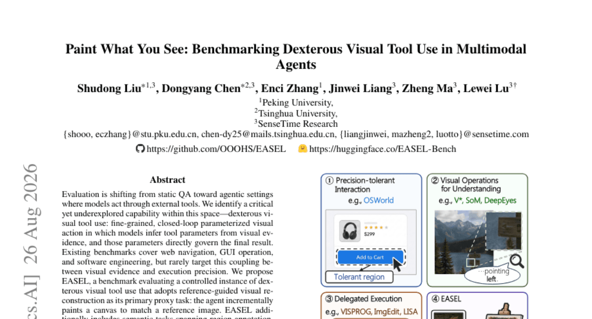 Paint What You See: Benchmarking Dexterous Visual Tool Use in Multimodal Agents