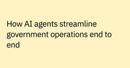 AI Agents in Government: Use Cases and Compliance