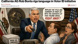 California AG Rob Bonta Rigs Language in Voter ID Initiative