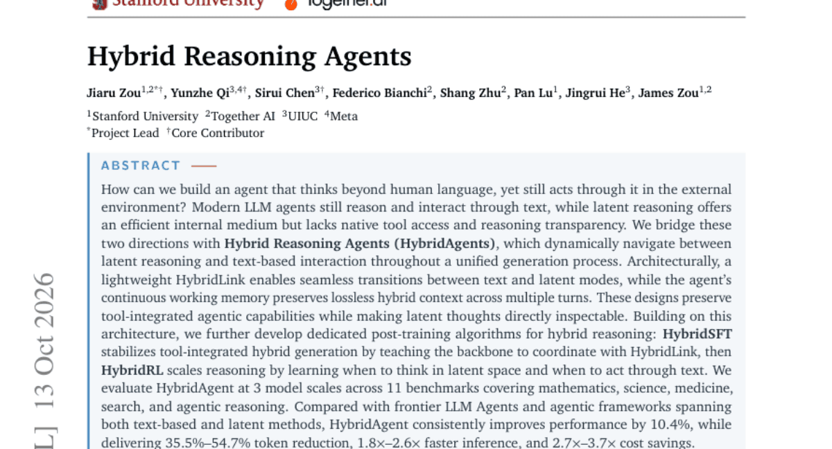 Hybrid Reasoning Agents