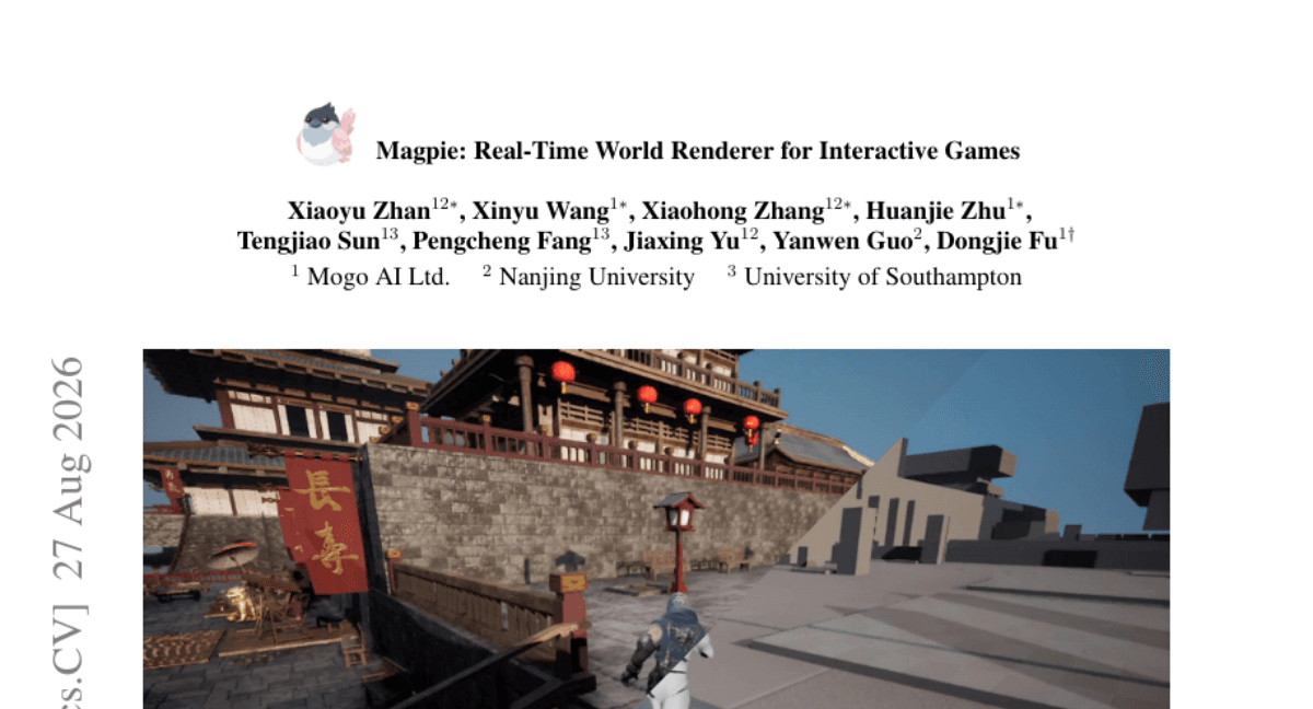 Magpie: Real-Time World Renderer for Interactive Games
