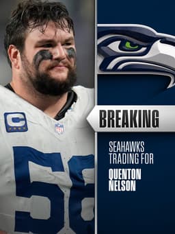 @NFL: BREAKING: Colts trading guard Quenton Nelson to the Seahawks for a 2027 3rd-round pick and a 2028 5t...