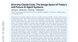 Dive into Claude Code: The Design Space of Today's and Future AI Agent Systems