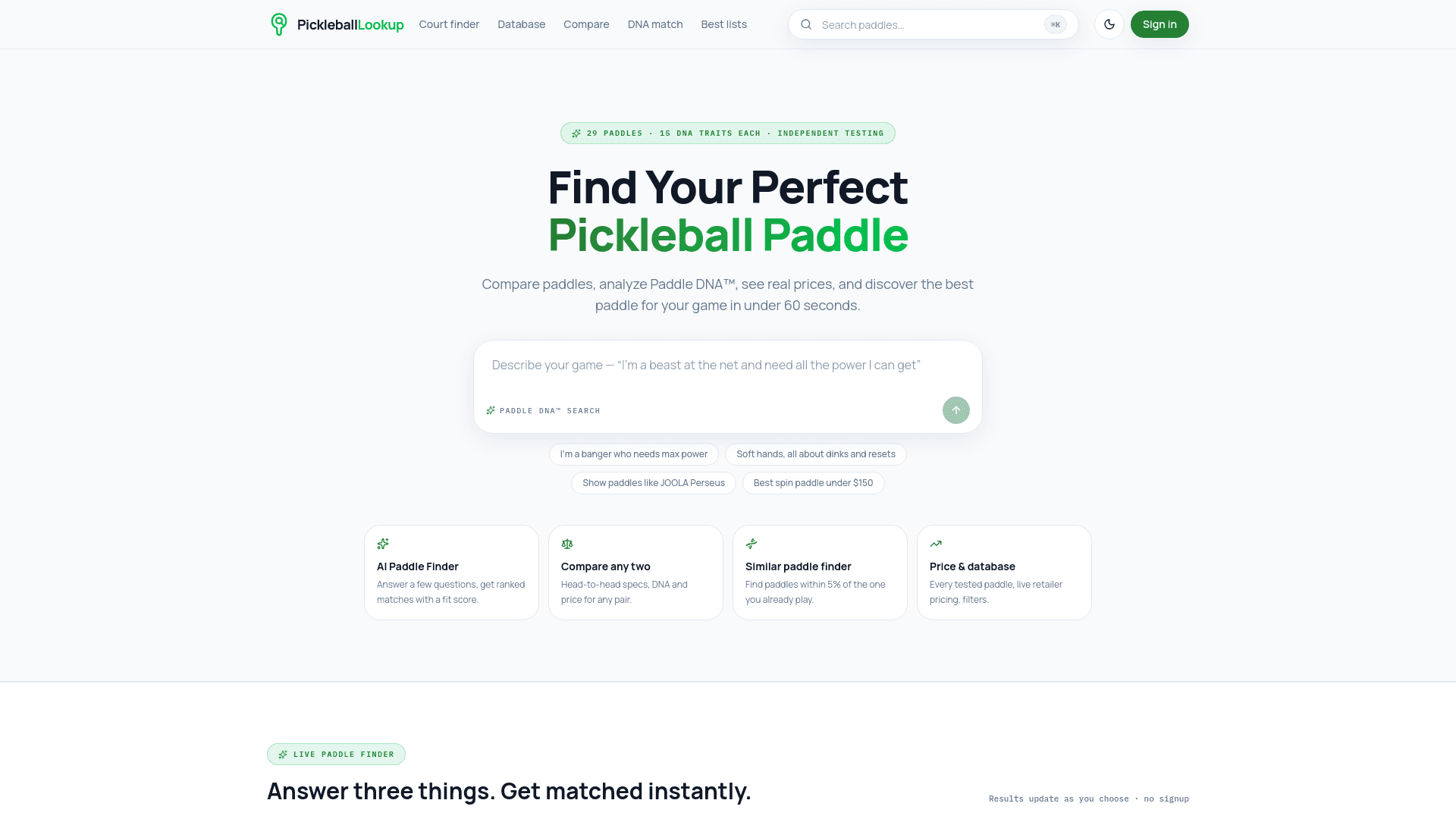 Pickleball Paddle Finder — Compare Paddles | Pickleball ...