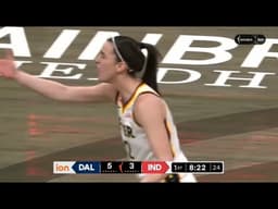 Caitlin Clark starts the game PERFECT vs Wings 👀