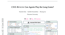 CEO-Bench: Can Agents Play the Long Game?