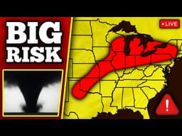 🔴 BREAKING TORNADO WARNING IN OHIO - Strong Tornadoes Possible With LIVE Storm Chasers...