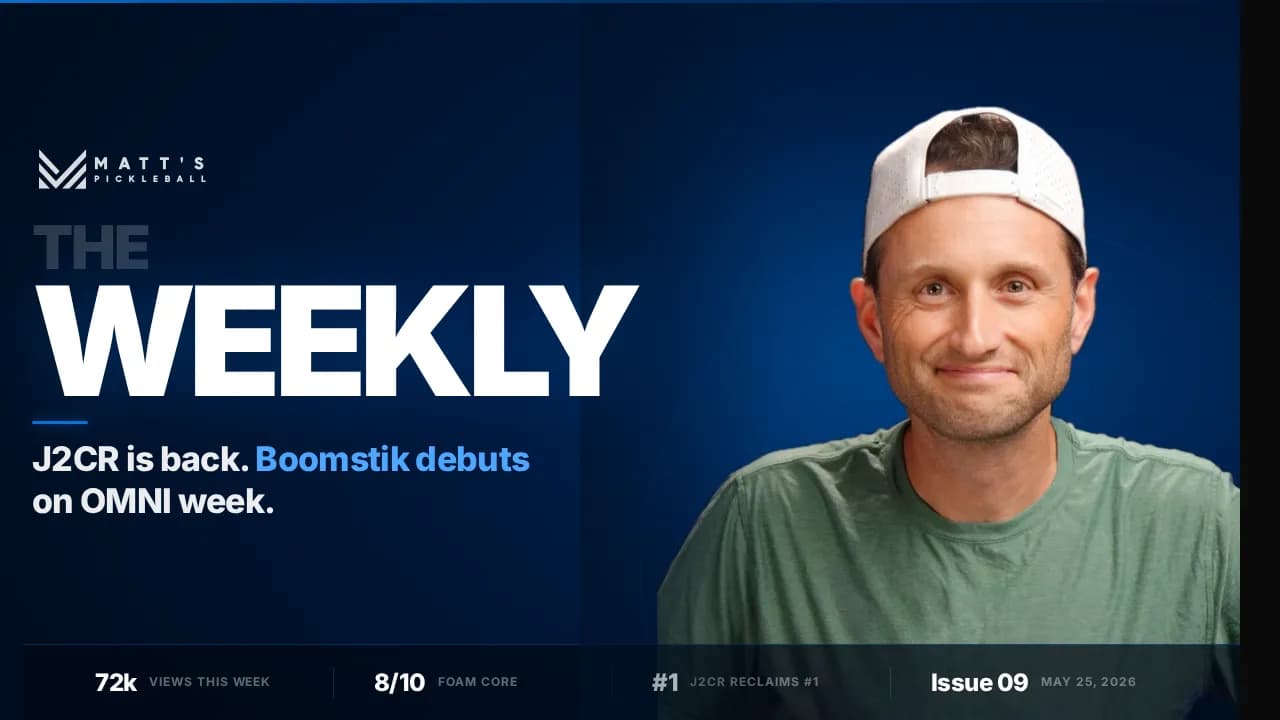 Best Pickleball Paddles — May 25, 2026 | J2CR Reclaims #1