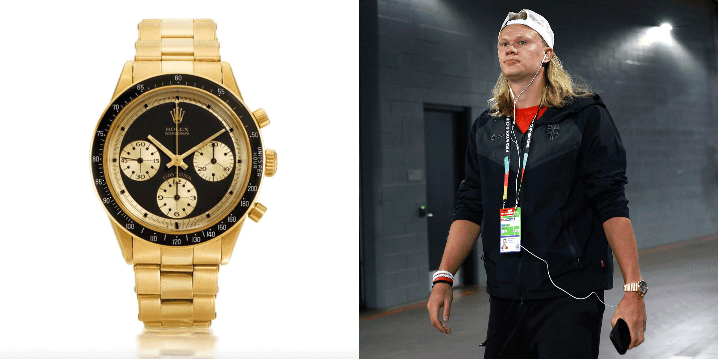 Erling Haaland luce un Rolex Daytona vintage de más de un millón ...
