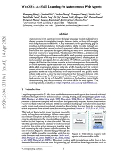 @omarsar0: Cool new paper from Microsoft on Skill learning for autonomous web agents.