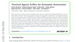 Terminal Agents Suffice for Enterprise Automation