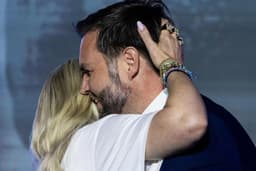 J.D. Vance and Erika Kirk Rally