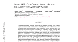 AgentSWE: Can Coding Agents Build the Agent You Actually Want?