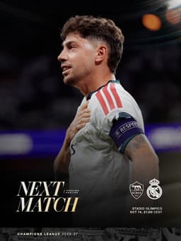 @realmadriden: ⏩ NEXT MATCH
🆚 @ASRomaEN
🗓️ 14/10 | 21:00 CEST https://t.co/MqsLaOD0rP
