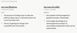 Reconciliation is the new Inconceivable