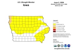 Water Summary Update: Dry conditions expand across state due to low rainfall in May