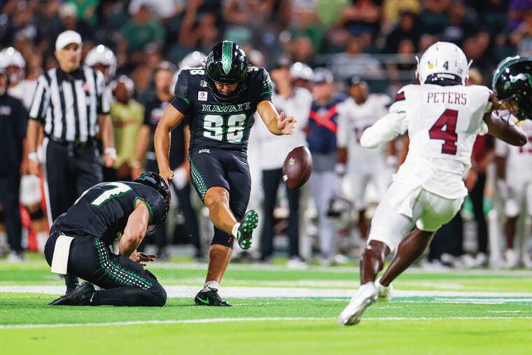 Olvera-Harle finding his footing as the Warriors place-kicker