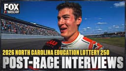 William Sawalich, Brandon Jones and more interviews after North Carolina Education Lottery 250 🎤 NASCAR on FOX | Watch