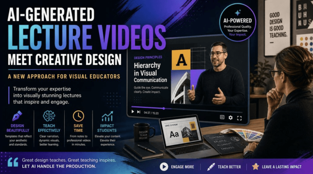 AI-Generated Lecture Videos Meet Creative Design: A New Approach for Visual Educators
