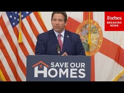 JUST IN: Florida Gov. Ron DeSantis Calls For Special Session To Deal With Property Tax Issues